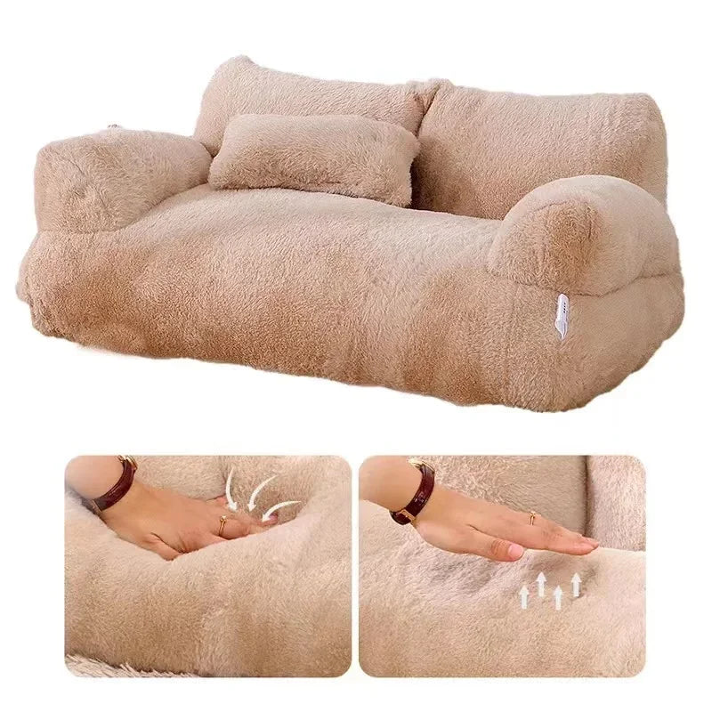 4-Season Removable Pet Sofa Bed - Extra Large Washable Bed for Cats & Dogs