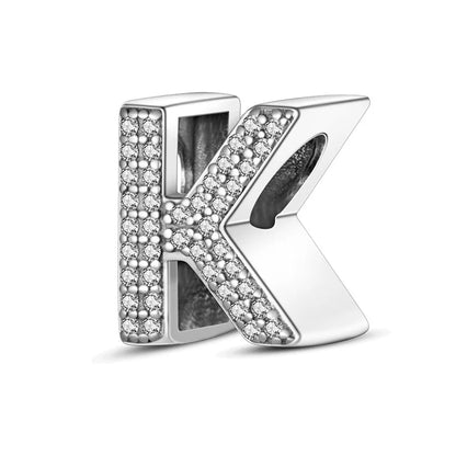 925 Sterling Silver A-Z Letter Charm Beads – Gold Alphabet DIY Birthday Jewelry