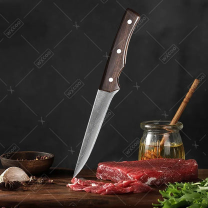 Handmade Forged Kitchen Knife Set – Multifunctional Chef Knives with Bottle Opener