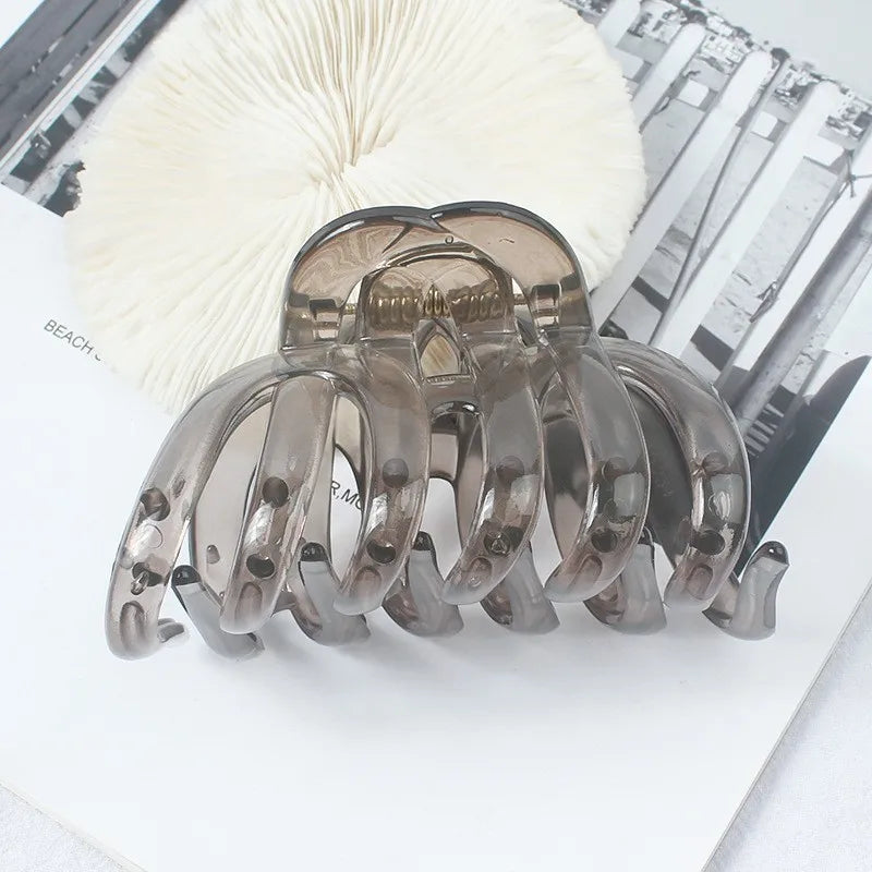 Large Hollow Out Hair Claw Clip – Plastic Crab Clamp for Women & Girls