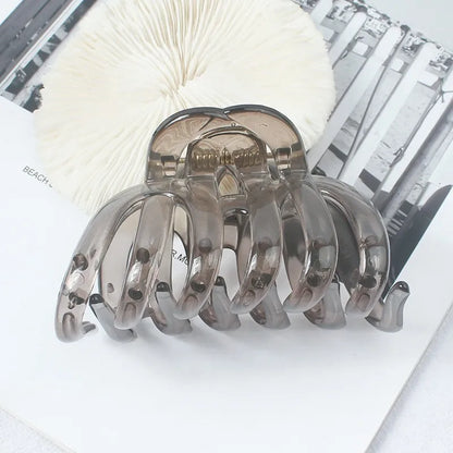 Large Hollow Out Hair Claw Clip – Plastic Crab Clamp for Women & Girls