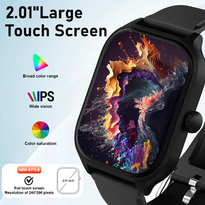LAXASFIT H9 & H6 Smartwatch – Dial to Answer Calls, Heart Rate, Blood Oxygen, Bluetooth