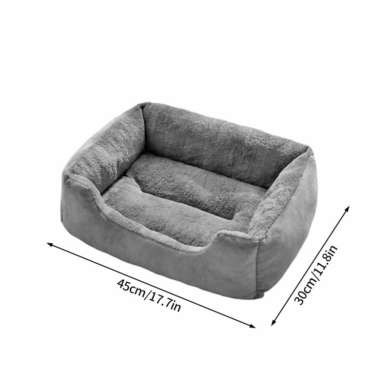 Plush Pet Bed – Soft Oval Mat for Indoor Cats & Dogs | All-Season Comfort