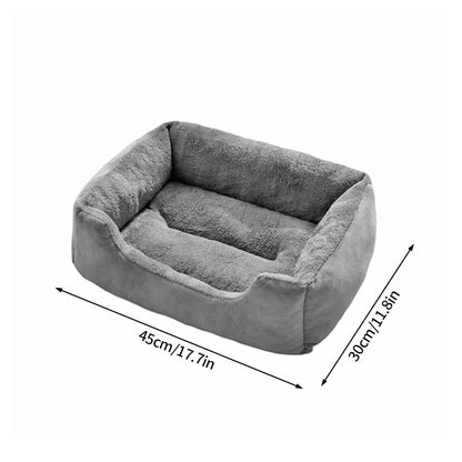 Plush Pet Bed – Soft Oval Mat for Indoor Cats & Dogs | All-Season Comfort
