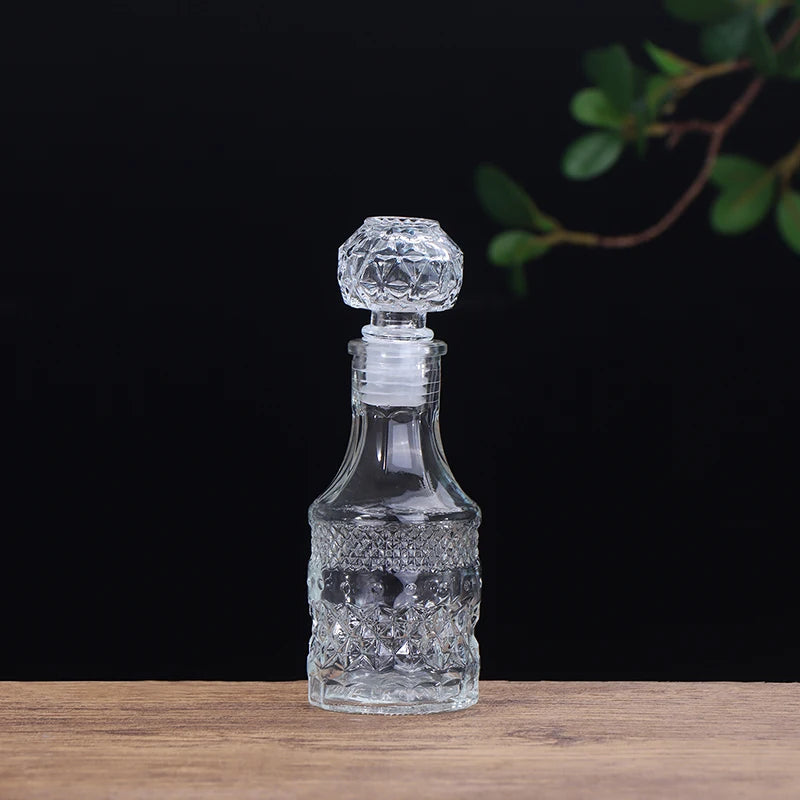 Transparent Whiskey Glass Decanter – 100ml & 150ml Party Barware Bottle