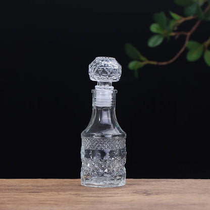 Transparent Whiskey Glass Decanter – 100ml & 150ml Party Barware Bottle