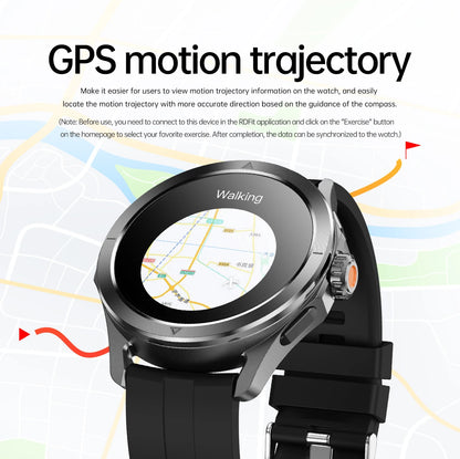 S4 Ultra Outdoor Sport Smartwatch – AMOLED HD, NFC, GPS, Heart Rate, Bluetooth Call