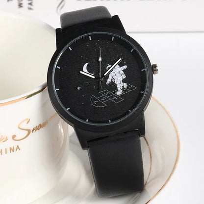 Minimalist Unisex Watch for Men Women Couple Simple Style Unique Dial Quartz Wristwatch Male Female Unique Pointer Wrist Clock - BeeTrendyShop.COM