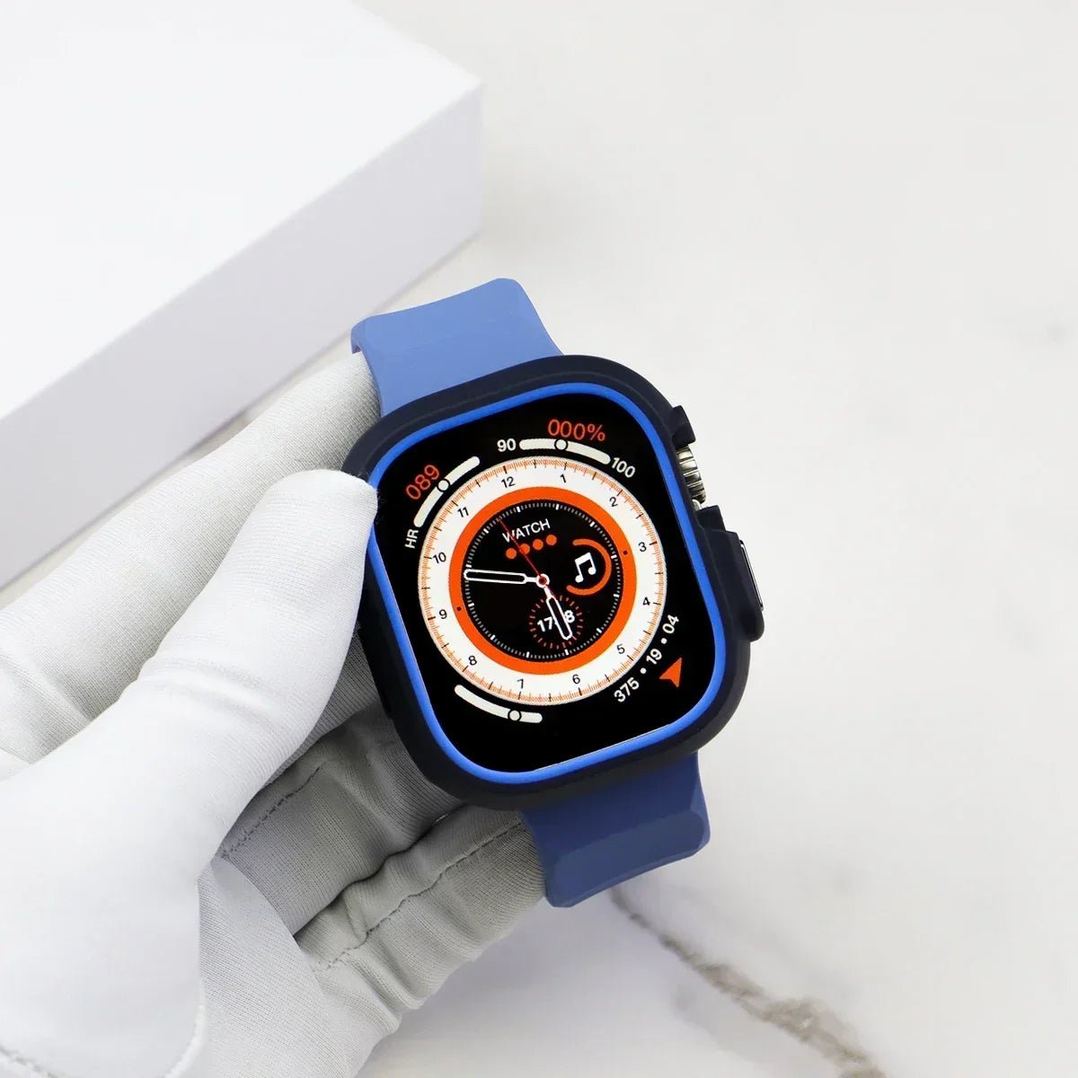 Silicone Sport Strap+Case for apple watch 9 8 7 6 SE 5 Ultra 2 Belt Bracelet Iwatch Series 49mm 45mm 41mm 44mm Protective Cover - BeeTrendyShop.COM