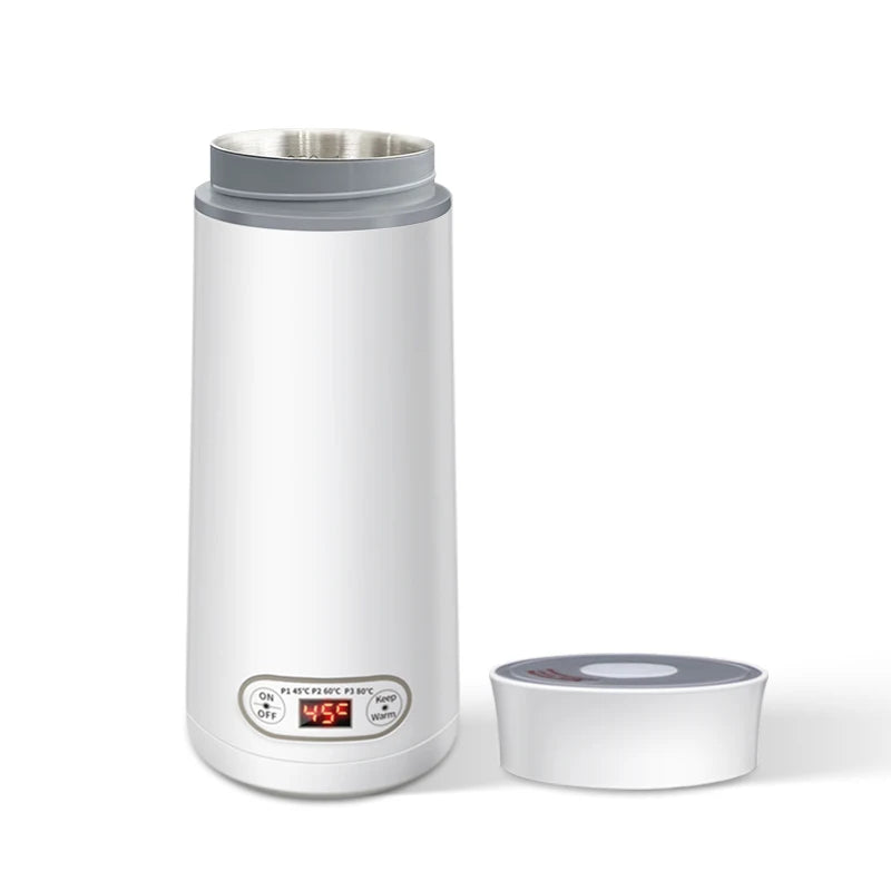 Portable Electric Kettle for Travel – Mini Stainless Steel Water Boiler for Tea & Coffee