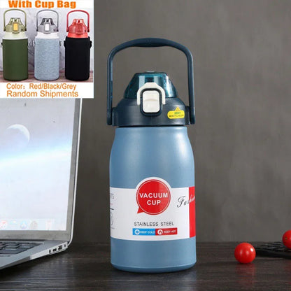 1500ML Stainless Steel Thermo Bottle – Large Capacity Portable Thermal Tumbler