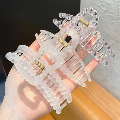 Large Clear Hair Claw Clip – 4.5-Inch Transparent Hairpin for Thick & Thin Hair (3Pcs)