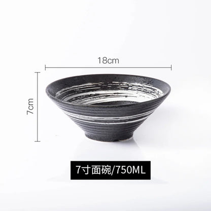 Japanese Ceramic Ramen & Noodle Soup Bowl – Authentic Tableware for Home & Restaurant