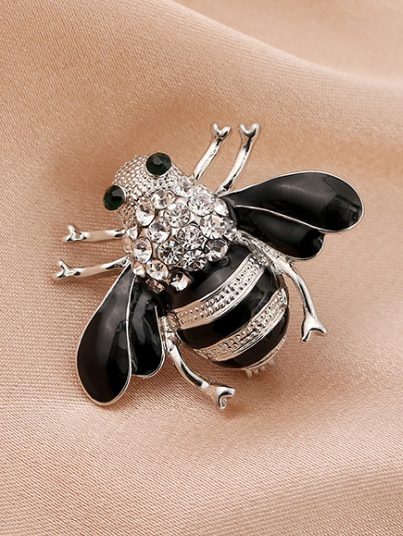 Bee Brooch Pin – Zinc Alloy Rhinestone | Women's Fashion Jewelry