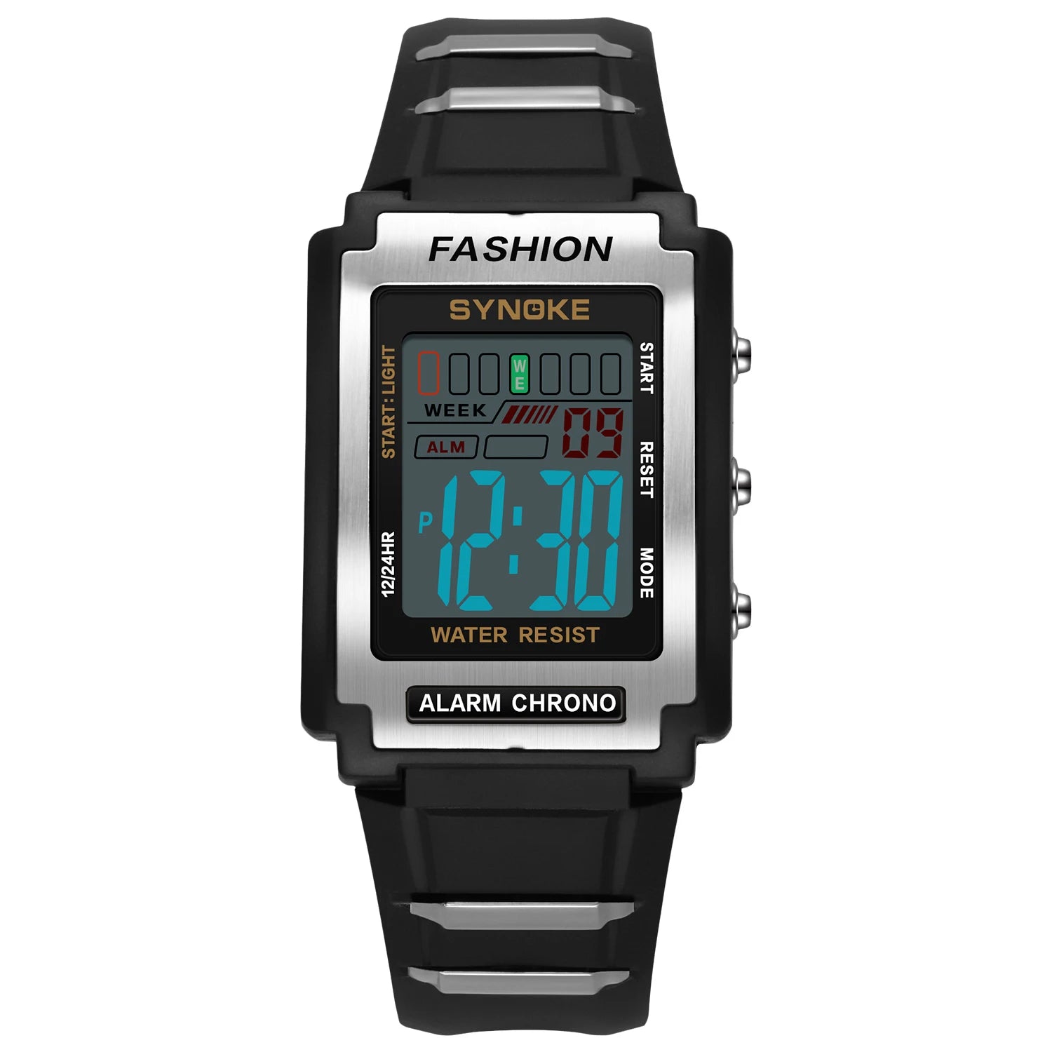 Digital Watches For Men Waterproof 31mm Ultra-thin Electronic Wristwatch Chronograph Sport SYNOKE Watch - BeeTrendyShop.COM