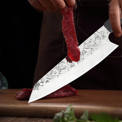Forged Japanese Chef Knife – Professional Kiritsuke, Santoku & Nakiri Kitchen Knives