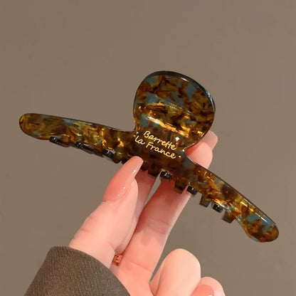 Acetate Leopard Hair Claw Clip – Chic Barrette for Women & Girls