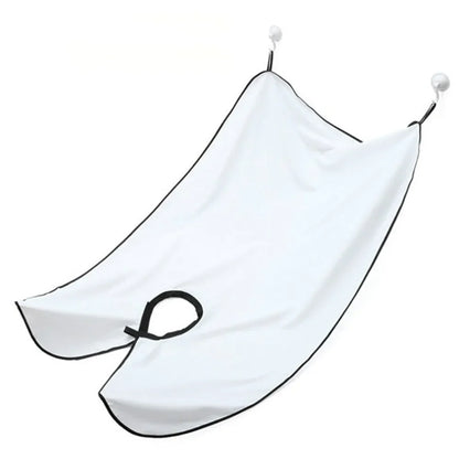 Men's Shaving Apron Beard Catcher Bib 110x70cm – Waterproof Cape with Suction Cups