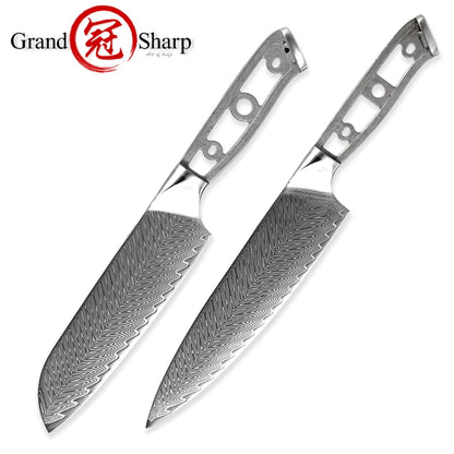 DIY Damascus Steel Knife Blank – 67-Layer Hand Forged Japanese Chef Knife Material