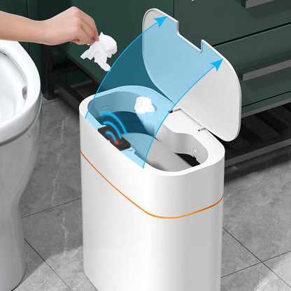 Smart Sensor Trash Can with Lid – Auto Open, UV Sterilization & Odor Control