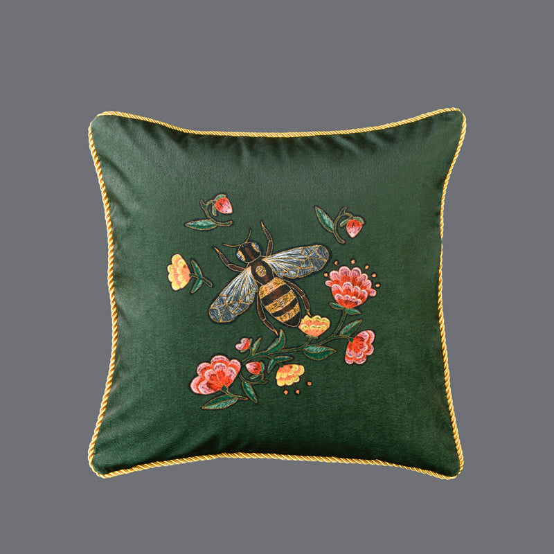 Retro Tassel Sofa Cushion Pillow 45x45cm – European Style Nature Print Backrest Pillow with Thick Rope or Tassel | 9 Designs