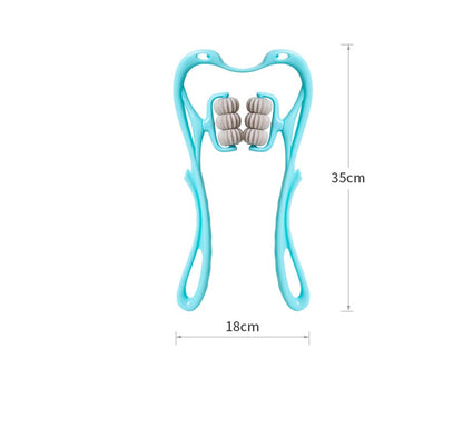 6-Roller Cervical Neck Massager – Deep Tissue Relief Tool