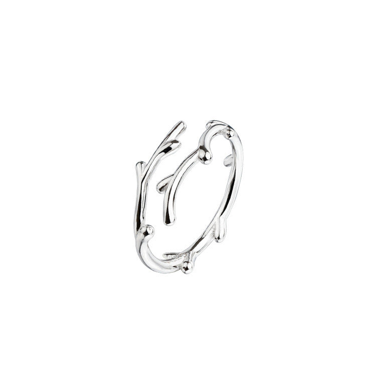 Antlers Open Ring – Minimalist INS Style Jewelry for Women