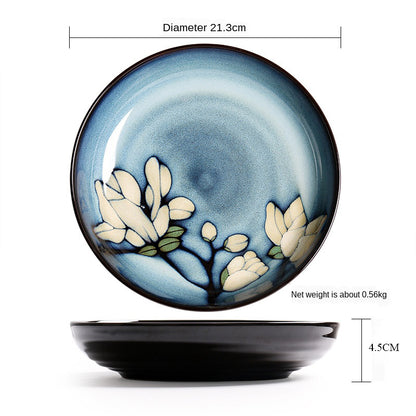 Underglaze Hand-Painted Ceramic Bowls & Plates – Creative Japanese Dinnerware