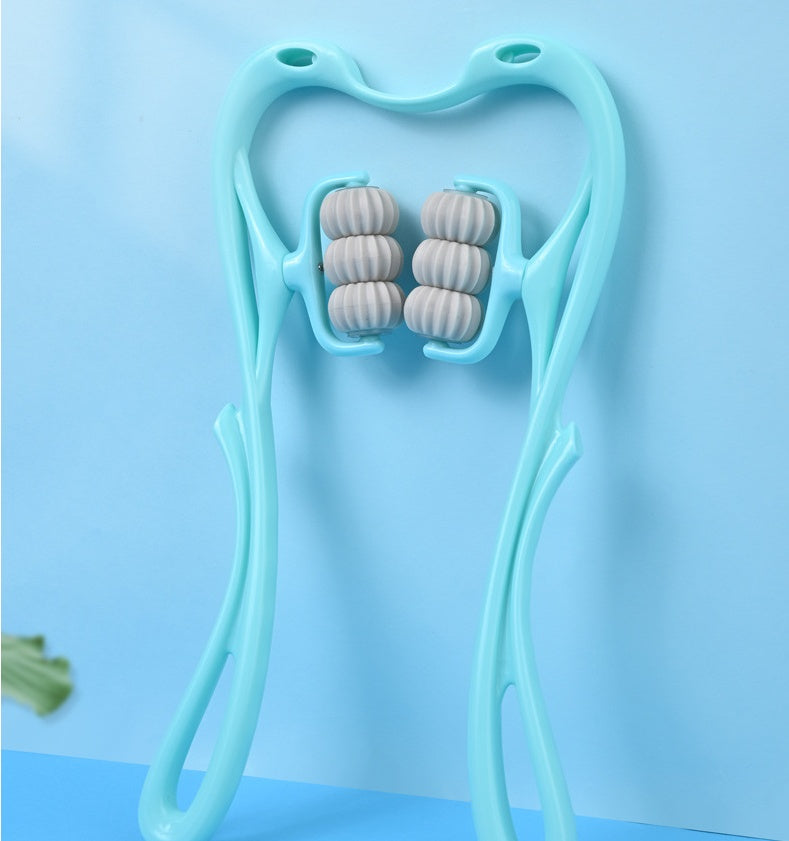 6-Roller Cervical Neck Massager – Deep Tissue Relief Tool