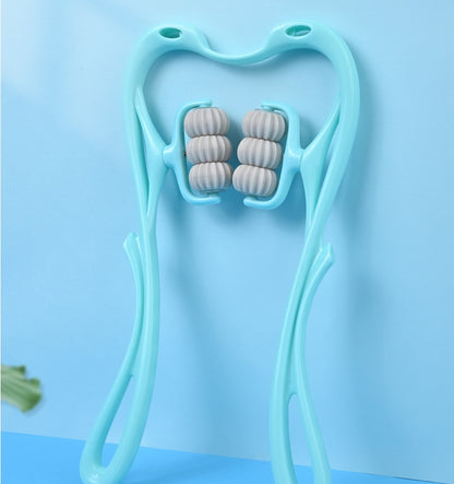 6-Roller Cervical Neck Massager – Deep Tissue Relief Tool
