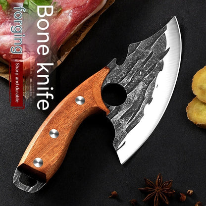 Small Kitchen Boning Knife – Forged Dedicated Slaughter & Bone Picking Knife