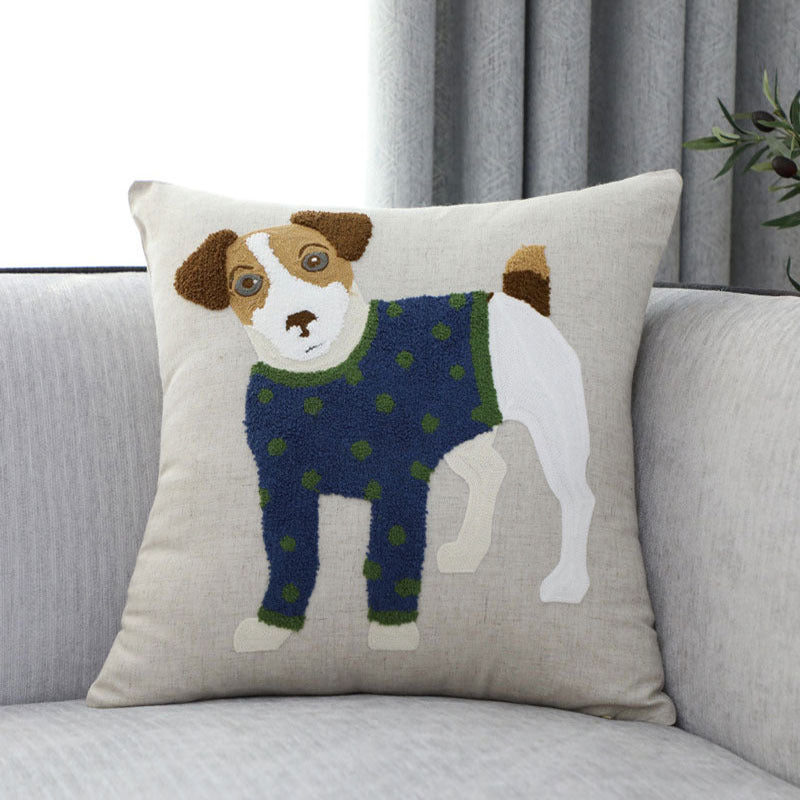 Embroidered Decorative Cushion Cover – Handcrafted Pillow Case for Sofa & Home Decor