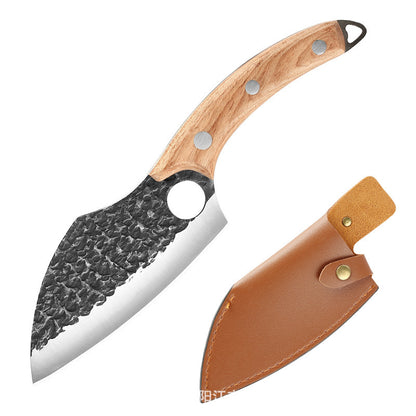 Forged High Carbon Steel Outdoor Bending Knife – Hunting & Camping Survival Knife