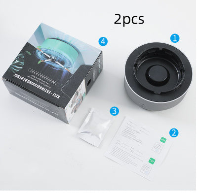 Smart Ashtray with Air Purifier & Anion Technology – Portable Car & Home Smoke Remover