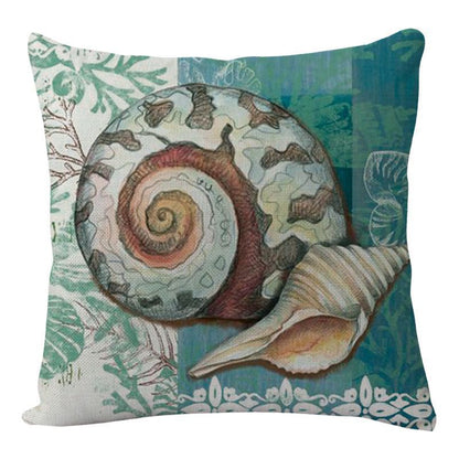 Sea Turtle Printed Throw Pillow Cases – Ocean Cushion Covers for Home Decor Sofa & Chair Seat