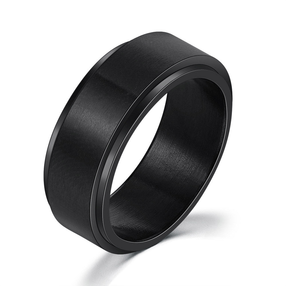Titanium Steel Hip Hop Ring – Personality Simplicity Jewelry
