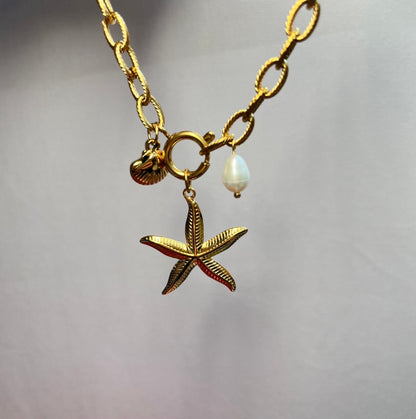 Starfish Pearl Bracelet – Elegant Ocean-Inspired Jewelry for Women