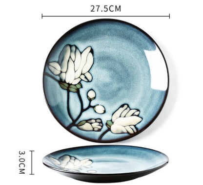 Underglaze Hand-Painted Ceramic Bowls & Plates – Creative Japanese Dinnerware