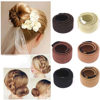 Magic French Twist Hair Bun Maker – Elastic Hair Tie Styling Tool for Women