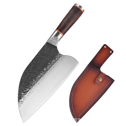 Forged Hammer Pattern Stainless Steel Kitchen Knife Set – Chef, Chopper & Slicing Knives