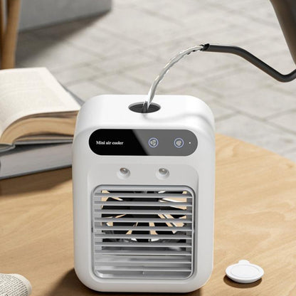 Portable Air Cooler Fan – USB Mini Air Conditioner with Water Cooling & Mist