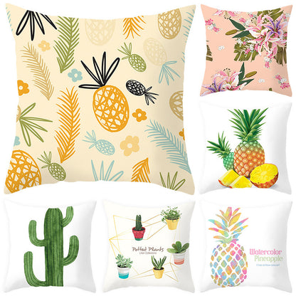 Fruit Print Home Decor Sofa Cushion Cover – Fun Colorful Throw Pillow Case for Living Room