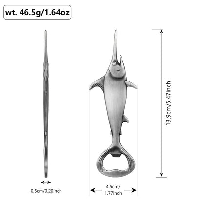 Swordfish Handle Metal Beer Bottle Opener – Creative Bar Kitchen Gadget & Gift