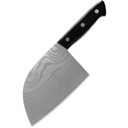 Chinese Kitchen Stainless Steel Butcher Knife – Damascus, Forged & Bright Finish Options
