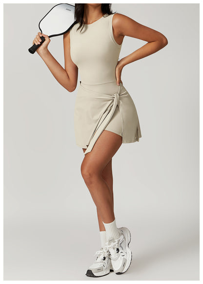 Women's Backless Yoga Romper – Sleeveless One-Piece Fitness Jumpsuit