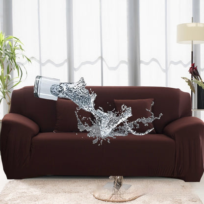 Solid Color Elastic Waterproof Sofa Cover – All-Inclusive Milk Silk Stretch Slipcover
