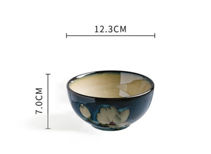 Underglaze Hand-Painted Ceramic Bowls & Plates – Creative Japanese Dinnerware