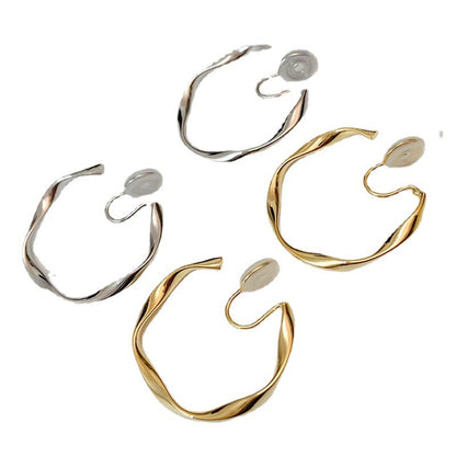 Vintage Geometric Copper Earrings – Retro Gold & Silver Jewelry for Women