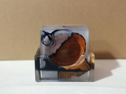 Resin Pine Coaster Set – Insulated Teacup & Mug Coaster