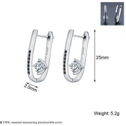 U-Shaped Copper Earrings – Simple All-Matching Natural Style for Women